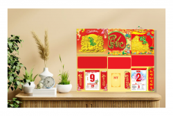 BÌA LỊCH GẮN BLOC 2026 (30x60cm) - 3D
