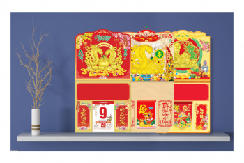 BÌA LỊCH GẮN BLOC 2026 (37x68cm) - 3D